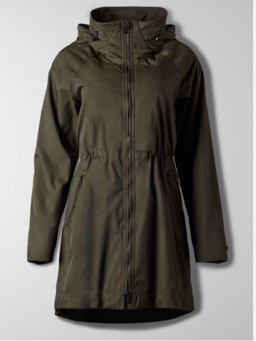 Aritzia Rain Jacket size M green